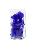 Natural color blue ice made from butterfly pea flowers