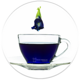 Heart-Tee Butterfly Pea Flower Tea In Tea Cup Heart-Tee Butterfly Pea Flower Tea In Tea Cup
