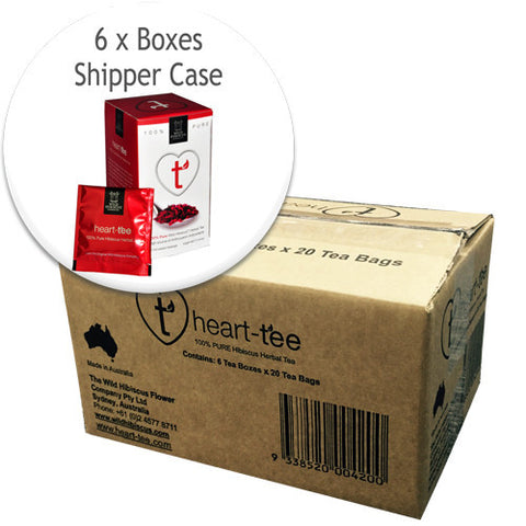 6 UNIT PACK - Heart-Tee Hibiscus Flower Tea 6 UNIT PACK - Heart-Tee Hibiscus Flower Tea