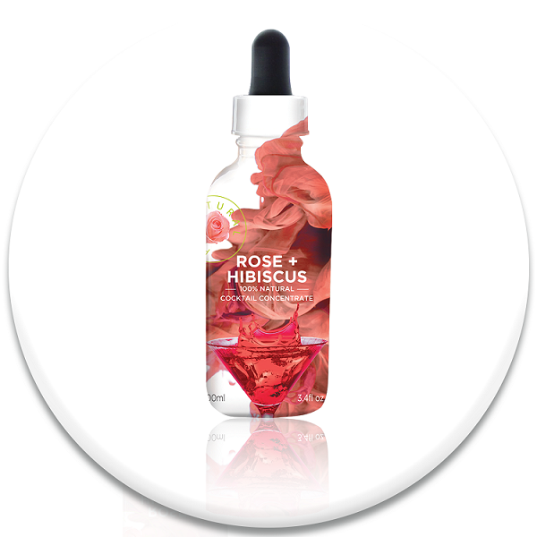 Rose and Hibiscus Flower Extract | Natural Pink | Food and