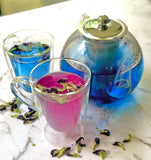 Butterfly pea flower teapot